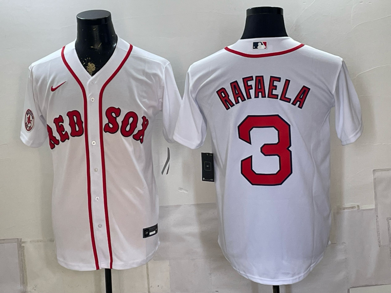 2026 Men Boston Red Sox #3 Rafaela white Nike MLB Jersey 0823002